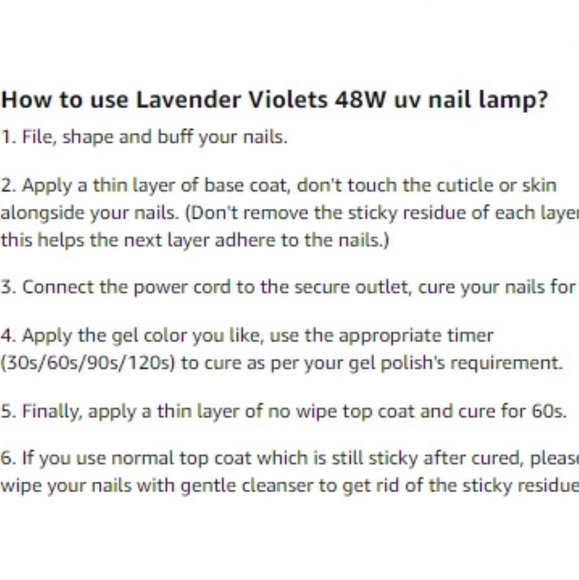 BUNDLE: 🆕 Lavender Violets UV LAMP, Sally Hansen Gel Top Coat, Revlon Gel Envy - Picture 11 of 16